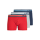 JACK & JONES Boksarice JACDENVER marine/svetlo siva/pegasto siva/temno rdeča