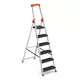 Songmics Lestev z 6 stopnicami 485x115x186 cm kovinski