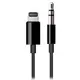 Apple Lightning Adapter Jack 3,5 mm-re, črn