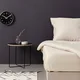 De Cream Satin Single Large Fitted Sheet