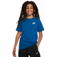 Majica za dječake Nike Kids NSW Tee Embedded Futura - court blue/white