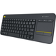 Logitech K400 Plus Touch Bežična tastatura, YU, AA, Crna