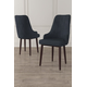HANAH HOME Set 4 stolice Trex Anthracite Brown
