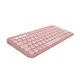 Logitech Pebble Keys 2 K380s tipkovnica, SLO gravura, roza (920-011853)