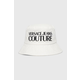 Pamučni šešir Versace Jeans Couture boja: bijela, pamučni, 76HAZK04 ZG268