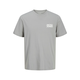 JACK & JONES Majica siva/bela