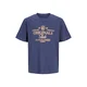 Jack & Jones Junior Majica JORCHAMBERI bež / temno bež / modra