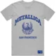Metallica Majica College Crest Grey XL