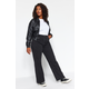 Trendyol Curve Anthracite Wide-Cut Jeans