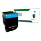 Lexmark Standard Cyan return program toner cartridge (2.3K)