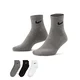 Nike Muške čarape Everday Cush Ankle, SX7667-964, 3 para, Crne, sive i bele