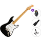 Fender Squier Classic Vibe 50s Stratocaster MN SET Black Električna kitara