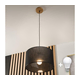 Brilagi - LED luster na sajli ANTHONY 1xE27/60W/230V hrast/crna