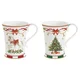 Set of 2 porcelain mugs, 300ml, Christmas Tale - Easy Life