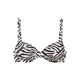 LASCANA Bikini zgornji del kremna / greige / črna