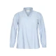 KAFFE CURVE Bluza Anni nebeško modra/pastelno modra/srebrna