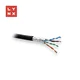 LYNX FTP kabel, Cat5e, PE (Fca), 0, 5 mm, varjen, zunanji, črn, škatla 305 m
