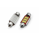 AMIO Avto LED sijalka C5W 39mm 12 SMD 4014 CANBUS 2,4W 12/24V 5000K 2 kosa