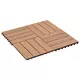 Pločice za decking 22 pcs Tikovina 30 x 30 cm