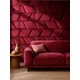 Sinsay - Tapacirani panel sa baršunastim završetkom - maroon