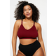 Trendyol Curve Claret Red Coverless Strappy Seamless Bralette Bra