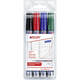 Edding 4-250-4 edding 250 whiteboard marker za belo tablo črna, modra, rdeča, zelena 4 kosov/pakiranje