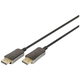 DisplayPort AOC hybrid-fiber connection kabel M/M, 15m, UHD 8K@60Hz, gold, bl