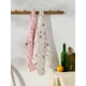 Sinsay - Set kuhinjskih krpa sa cvetnim i karo motivom 2 pack - roze