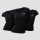 GymBeam Ženska majica Basic 3pack Black