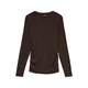 VERO MODA Majica VMAva Sarah temno rjava