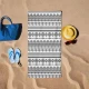 Lessentiel Maison Peškir za plažu Baskili, 75x150 cm, Crno-beli