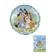 shumee Okrogel folijski balon Bluey Blue, moder, 46 cm - pakiran