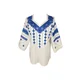 Rody’s forever Bluza za k noši Damenbluse IL26 weiß/blau , marimea XL bela