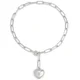 Zapestnica Massive Heart-Srebrna KP32673