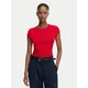 Tommy Jeans Majica Draped DW0DW22802 Rdeča Slim Fit