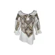 Rody’s forever Bluza za k noši Damenbluse IL26 weiß/braun marimea S bela