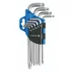 Hoegert HT1W814 Set ključev Torx, 9-delni, CrV, T10/T15/T20/T25/T27/T30/T40/T45/T50