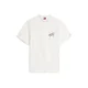 Tommy Jeans Majica NOVELTY rumena / roza / črna / off-bela