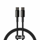 BASEUS Data kabel USB-C/USB-C PD QC 100W 5A 1m, črna