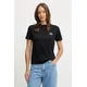 Bombažna kratka majica Calvin Klein Jeans ženska, črna barva, LV047C905G