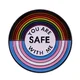 shumee Kovinska značka Pride LGBT LGBTQ - Z mano si varen v2