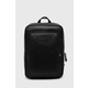 Kožni ruksak Emporio Armani za muškarce, boja: crna, veliki, bez uzorka