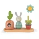 MOULIN ROTY Wooden Stack Up Toy Trois Petits Lapins aktivnostna igrača iz lesa 12m+ 1 kos