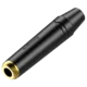 shumee 6,3 mm stereo vtičnica za kabel Roxtone RJ3FPP-BG