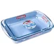 Pyrex Set 2 pravokotnih pekačev, 2,6L in 3,7L, iz borosilikatnega (kaljenega) stekla