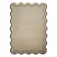 Ročno tkana volnena preproga v naravni barvi 120x170 cm Leo Scallop – Flair Rugs