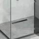 2 u 1 odvod za tuš Crna 50 cm Nehrđajući čelik 304