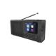 Radio DAB DAB+ FM 3W/5V/4xAA crna