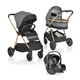 Cangaroo kolica za bebe 3 u 1 hydra isize grey ( CAN60210 )