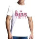 The Beatles Band Silhouettes (Puff Print) White L Majica